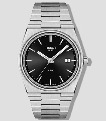 Reloj para Hombre PRX De vestir, Plateado, Negro