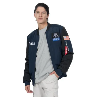 Chamarra Bomber con Bolsillos Para Hombre Quarry