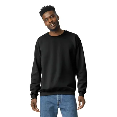 Sudadera Gildan G18000 de cuello redondo negra talla S (EE. UU.) 1 unidad