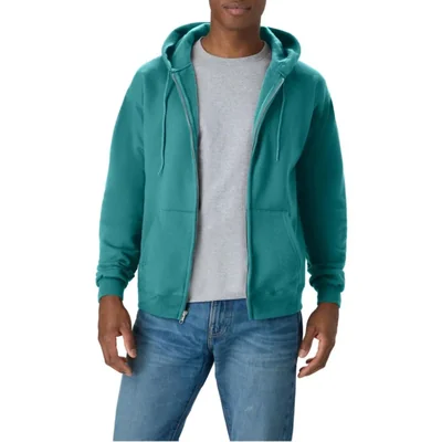 Sudadera con Capucha Hanes EcoSmart Fleece con Cierre Completo para Hombre Talla Grande