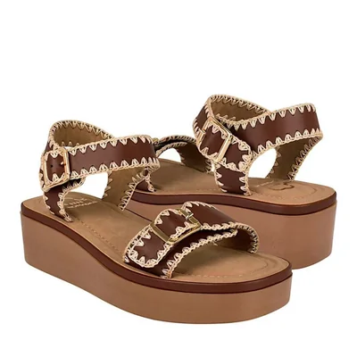 SANDALIAS DAMA NOMADAS 24473 SIMIPIEL CAFÉ