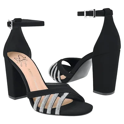 SANDALIAS DAMA BE YOU CLASBEN CHER NOBUCK NEGRO