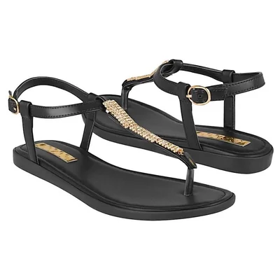 SANDALIAS DAMA STYLO NY2512 SIMIPIEL NEGRO