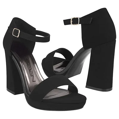 SANDALIAS DAMA CLASBEN RIHANNA SUEDE NEGRO