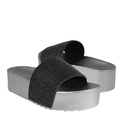 SANDALIAS DAMA FUROR 24065 GLITTER PLATA