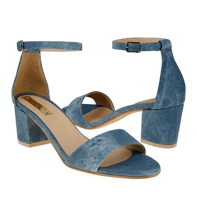 SANDALIAS DAMA STYLO 3008 SIMIPIEL AZUL