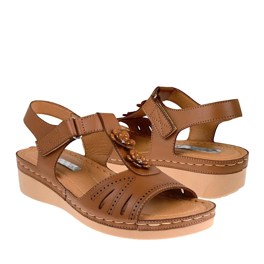 SANDALIAS DAMA STYLO SUKI SIMIPIEL CAFÉ