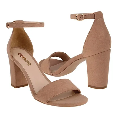 SANDALIAS DAMA STYLO 33801 SUEDE BEIGE