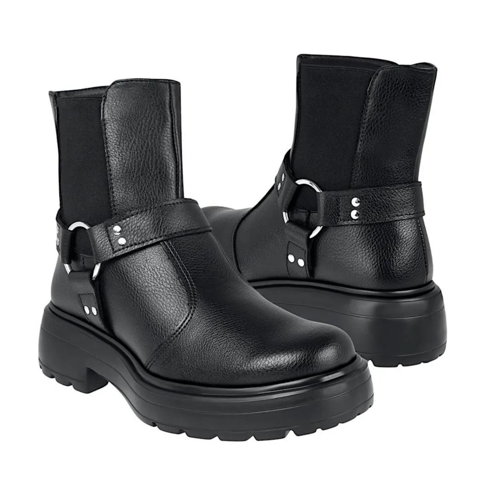BOTINES GREEN LOVE MUJER 95114 SIMIPIEL NEGRO