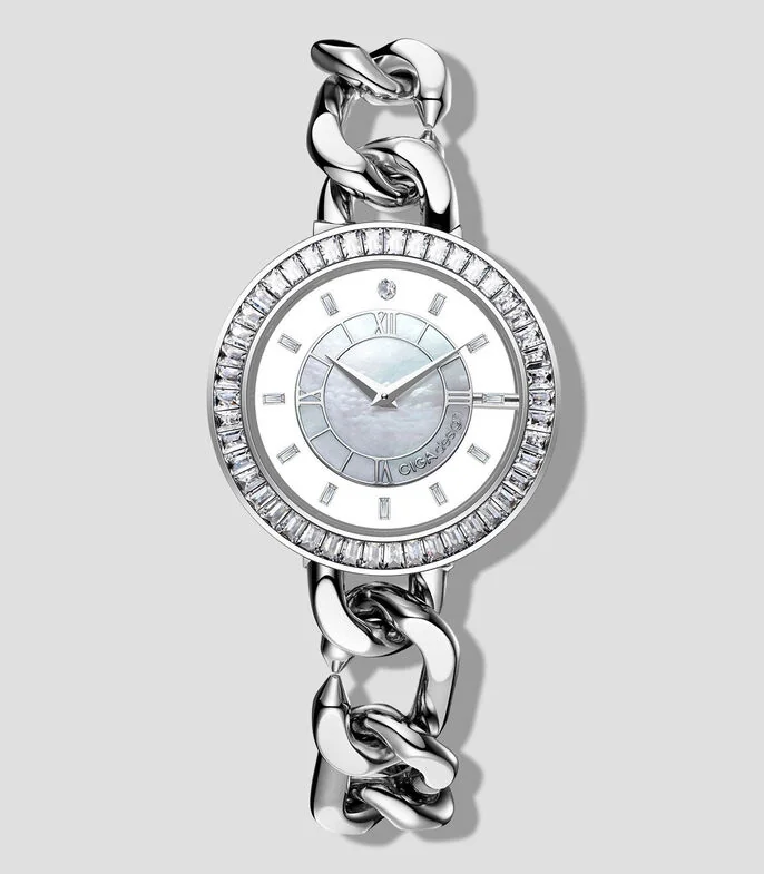 Reloj para Mujer Sparkle casual, Plateado