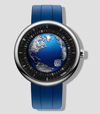 Reloj para hombre Blue Planet II Atlantic Casual Plateado