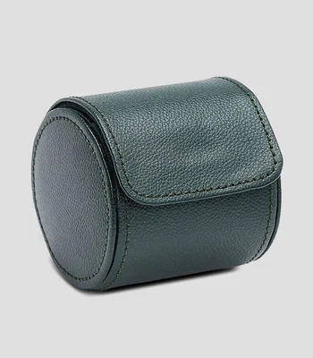 Narrow Single Watch Roll Green