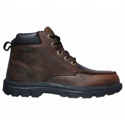 Bota Skechers Relaxed Fit Work Vicksburk Color Café Para Hombre