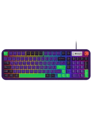 Teclado gamer USB-C QWERT español con interruptor Membrana cúpula de goma BR-945806