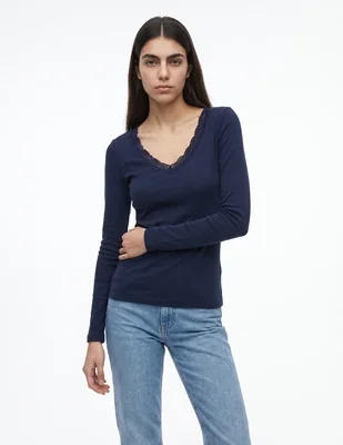 Blusa manga larga para mujer