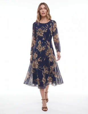 Vestido a la rodilla casual para mujer