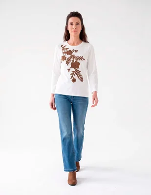 Blusa chico´s manga larga para mujer
