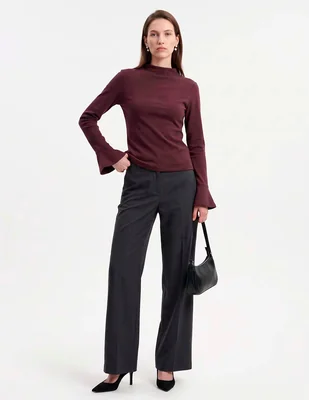 Blusa manga larga para mujer