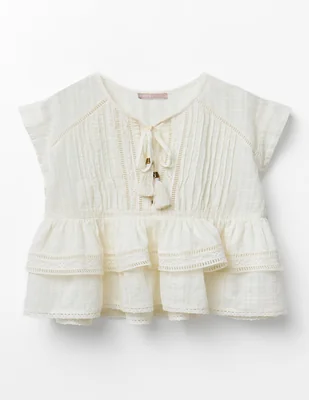Blusa manga corta para mujer
