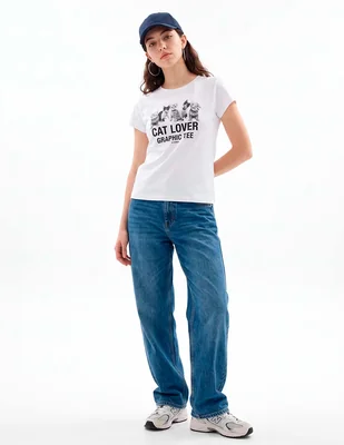 Blusa guess manga corta para mujer
