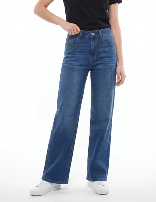 Jeans/Jegging/Jeans jogger Regular Straight Cintura para mujer