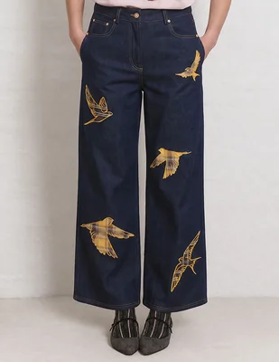 Jeans wide leg para mujer