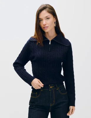 Suéter cuello alto para mujer