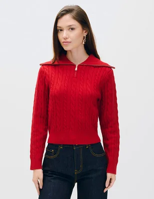 Suéter cuello alto para mujer