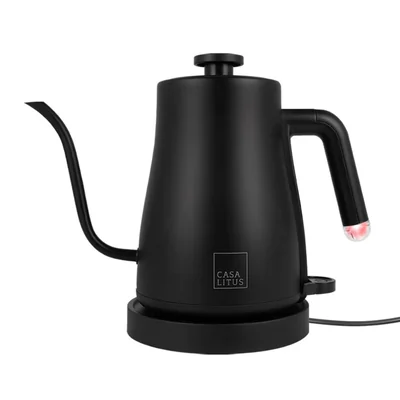 Tetera Eléctrica Cuello de Cisne Casa Litus 83262-BL color Negro