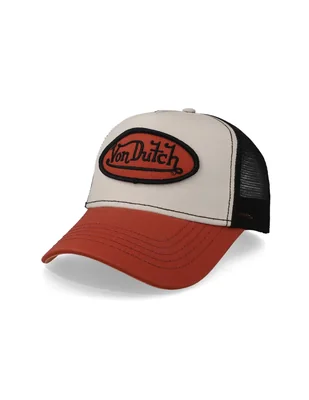 Gorra visera curva snapback Von Dutch Staple Trucker Naranja Unitalla para adulto