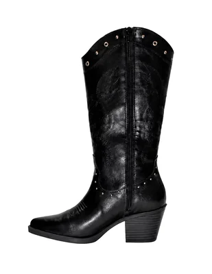Bota Abajo de la rodilla de Sintético para mujer