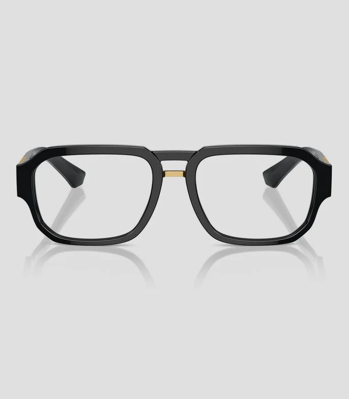 Lentes oftálmicos aviador negros Hombre