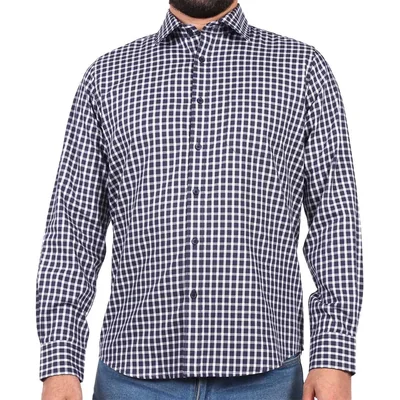 Camisa Cuadros Manga Larga Carlo Corinto para Hombre
