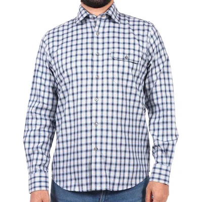 Camisa Cuadros Manga Larga Carlo Corinto para Hombre