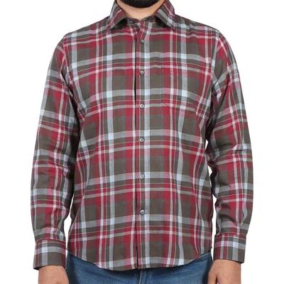 Camisa Cuadros Manga Larga Carlo Corinto para Hombre