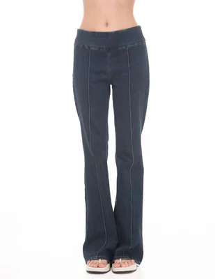 Jeans acampanado a la cintura sarah bustani para mujer