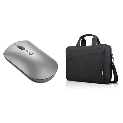 Ratón Silencioso Bluetooth Lenovo 600 Azul Con Funda Para Portátil T210 - Venta Internacional.