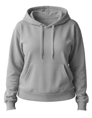 Sudadera Hoodie Para Mujer Fleece Suave Con Gorro Y Bolsillo-gris Oxford