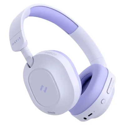 Auriculares Inalámbricos Havit H668BT ANC Cancelación de Ruido Morado