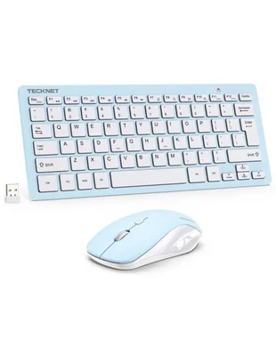 Combo de Teclado y Ratón Inalámbrico TECKNET 2.4 GHz Silencioso 1600 DPI