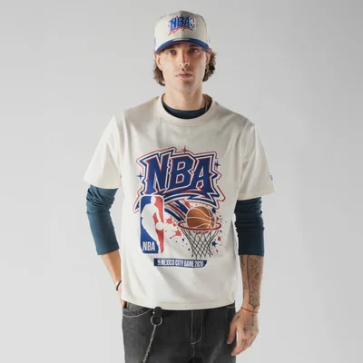 Playera Manga Corta Grafiti NBA Mexico City Game 2026