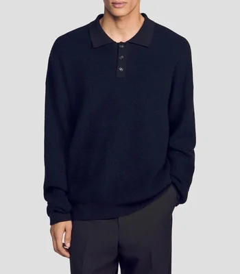 Suéter cuello polo Hombre