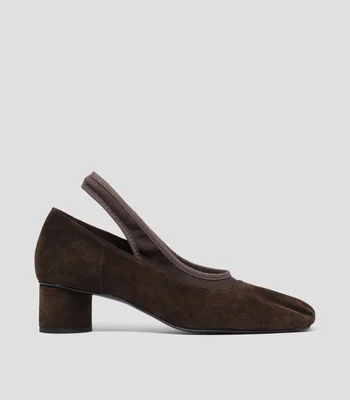 Flats con Tacón Ancho Mujer