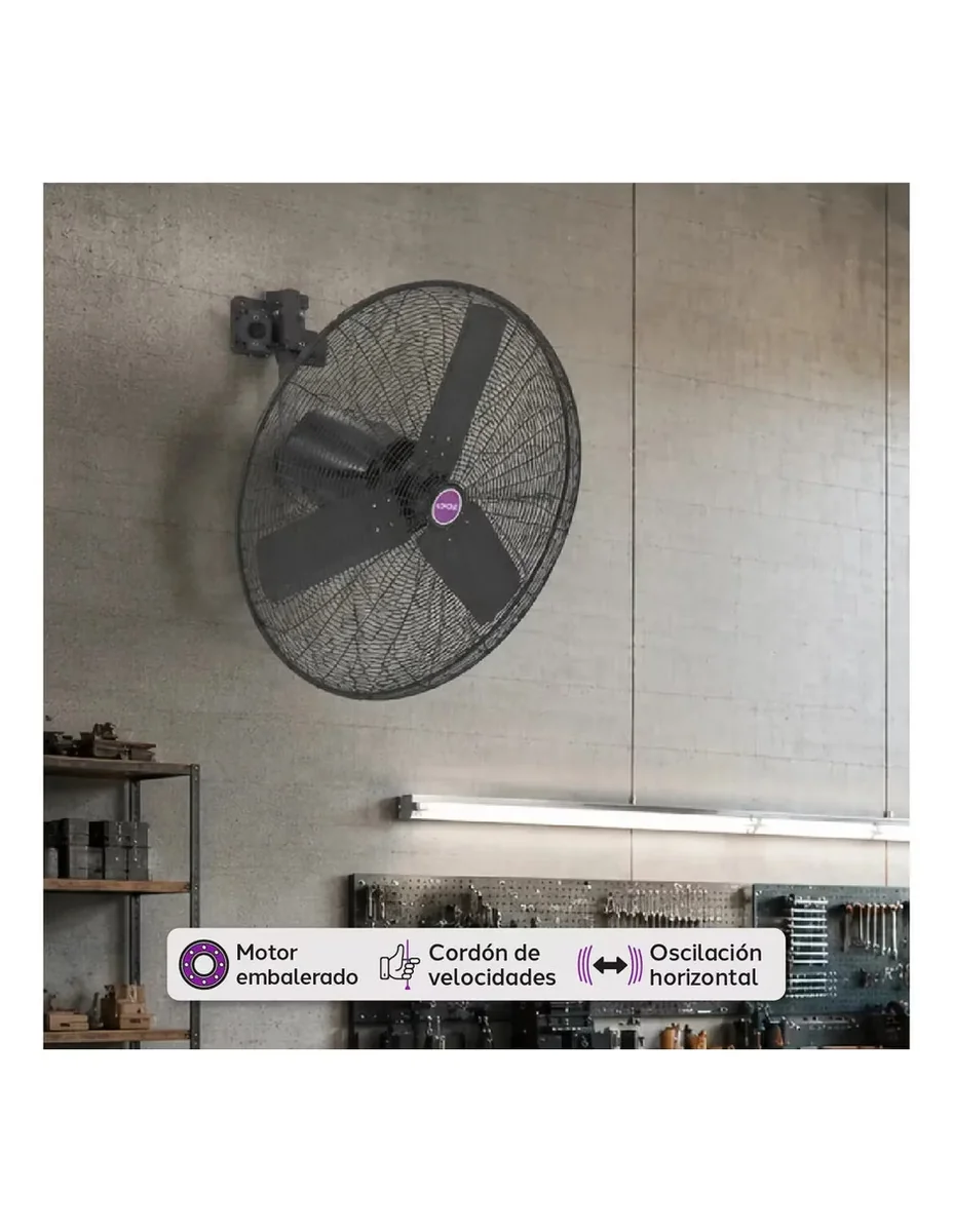 Ventilador de pared No velocidades