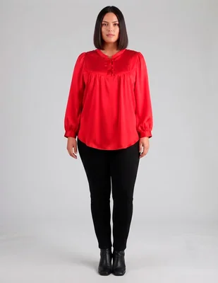 Blusa manga larga para mujer
