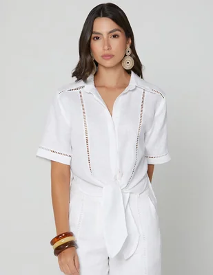 Blusa camisera Kalkara Repro manga Corta para mujer
