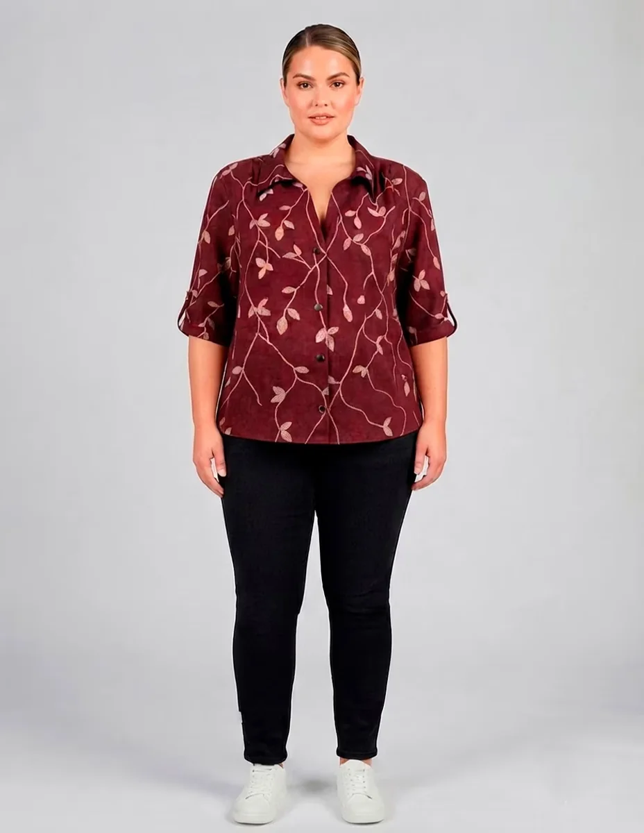 Blusa manga 3/4 para mujer