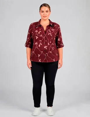 Blusa manga 3/4 para mujer