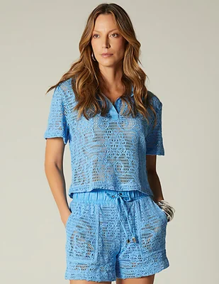 Blusa camisera Zanzibar Travel manga Corta para mujer