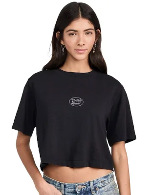 Playera manga corta cuello redondo mujer